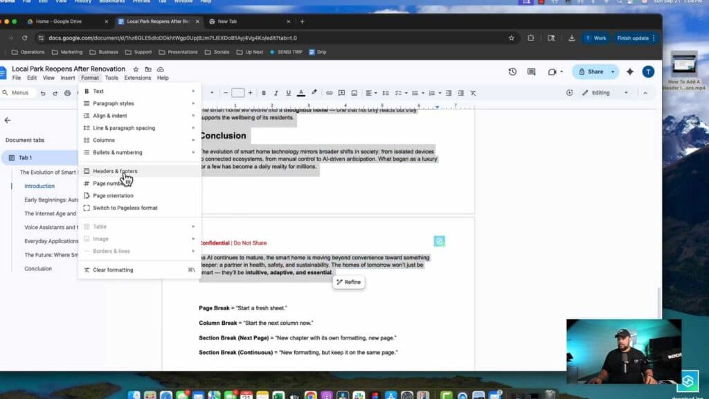 _How To Add Page Breaks In Google Docs