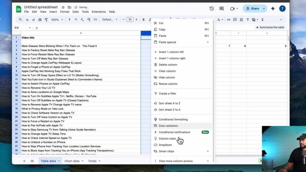 How to Freeze Rows and Columns in Google Sheets