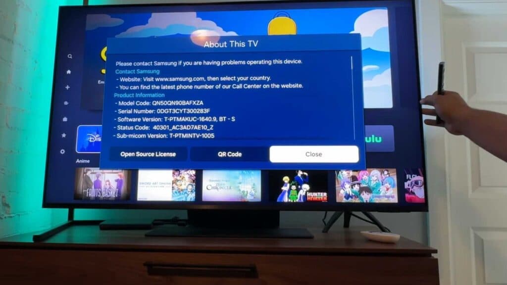 How to Find Your Samsung TV Model Number
