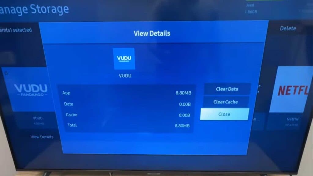 _Clear your cachedata on a Samsung TV